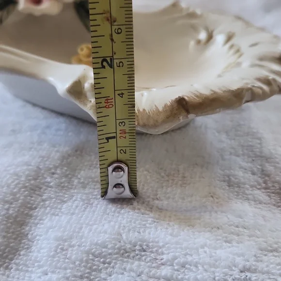 Germany Vintage porcelain 3D floral dish - Picture 12 of 12